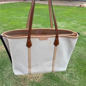 Tory Burch Cream and Brown Women's Tote Bag. Clean!